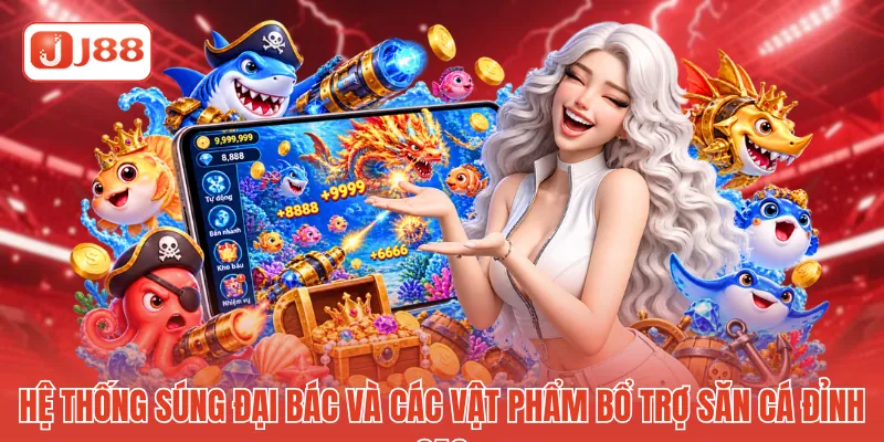 Hệ thống súng đại bác và các vật phẩm bổ trợ săn cá đỉnh cao 