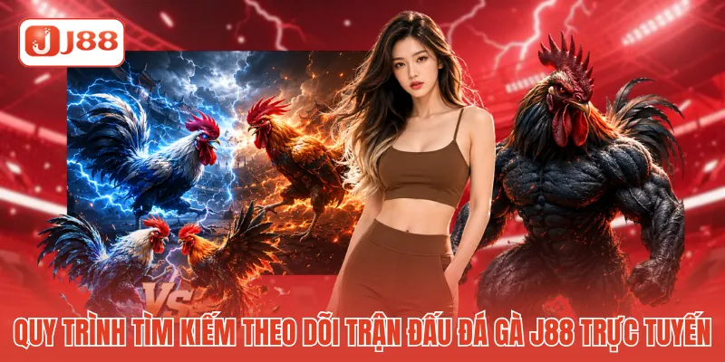 Quy trình tìm kiếm và theo dõi trận đấu đá gà J88 trực tuyến 