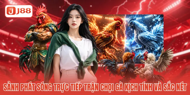 Sảnh phát sóng trực tiếp các trận chọi gà kịch tính và sắc nét